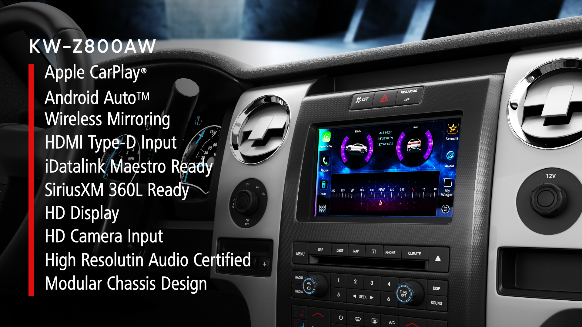KW-Z800AW｜Direct Replacement｜Car Entertainment｜JVC USA - Products -